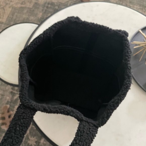 Anthropologie Faux Leather Sherpa Tote Bag - Picture 5 of 6